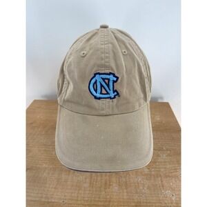 HYP UNC North Carolina Tar Heels Hat Tan Khaki Cotton Adjustable Dad Cap Mens